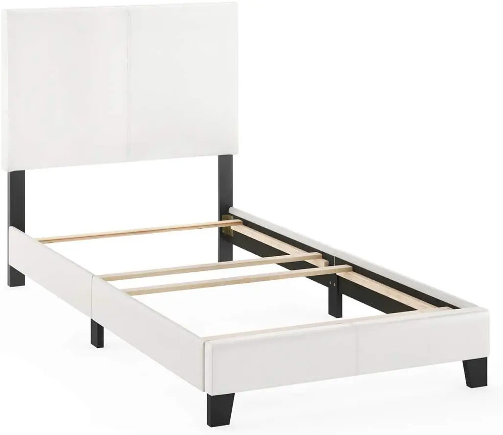 

FB19821TWH Pessac PU Leather Upholstered Platform, Twin, White
