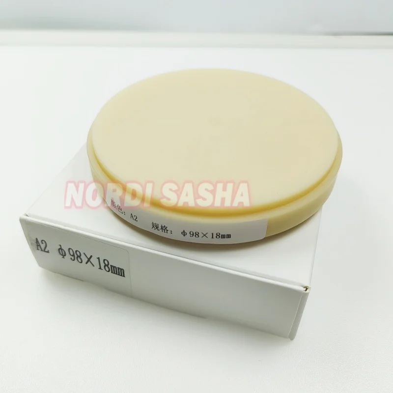 98mm Multilayer PMMA Disc Dental Lab CAD CAM Milling PMMA Blank Resin Block 3 Pieces