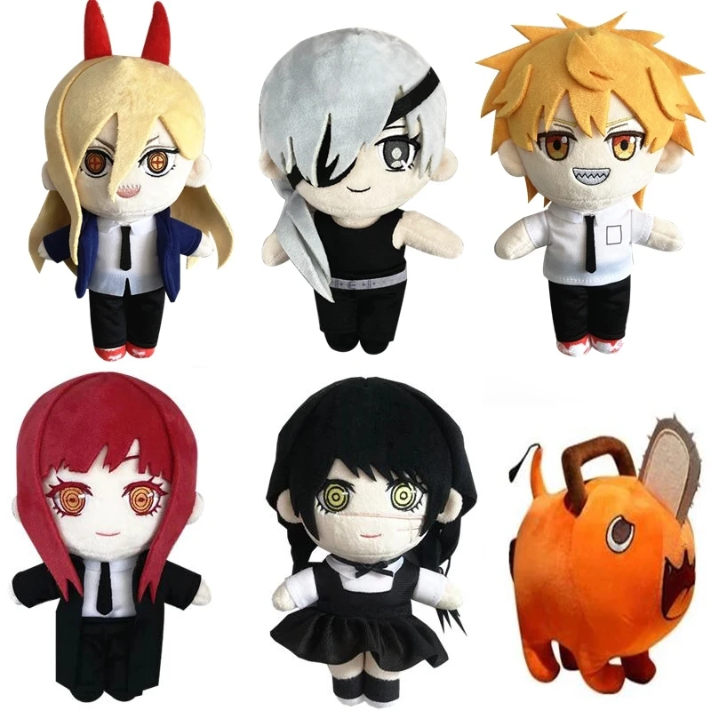 

Anime Chainsaw Man Makima Angel Devil Denji Power Mitaka Asa Pochita Plush Doll Cartoon Soft Stuffed Toy Christmas Kids Gift