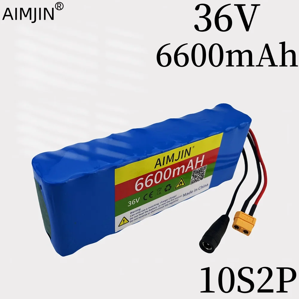 

10S2P 36V 6600mAh lithium-ion rechargeable battery pack, suitable for accessories of electric scooters with dual wheel balance