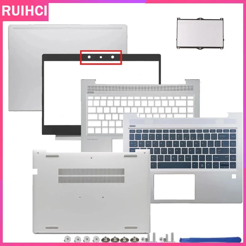 

NEW Laptop For ProBook 14 440 G7 445 G7 Zhan 66 LCD Back Cover Front Bezel/Palmrest Upper Case/Bottom Case Silver