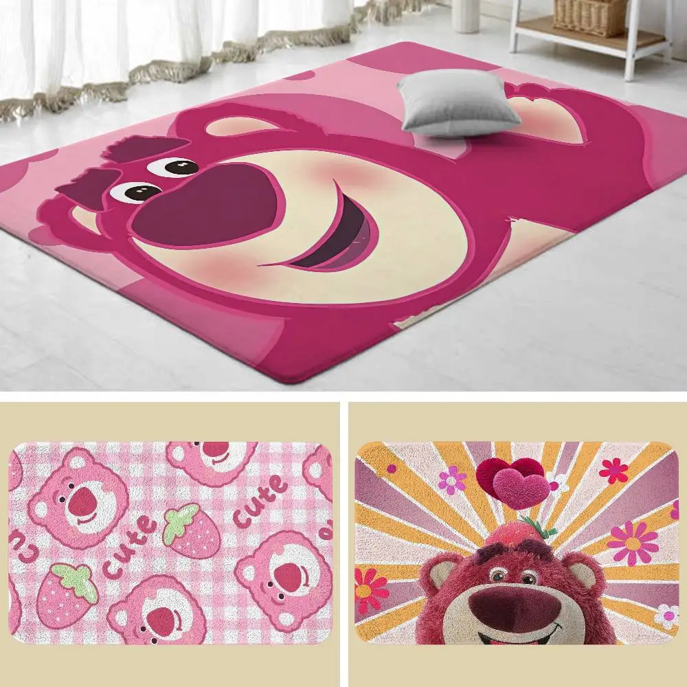 

T-Toy Story S-клубничный медведь напольный коврик впитывающий коврик для ванной комнаты простой дверной грязеотталкивающий коврик домашний кухонный коврик коврик для входа в ноги