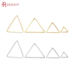 50PCS 9/15/17/20/24/29/20x25MM Brass Triangle Shape Closed Rings Connect Rings Diy Jewelry Findings Accessories wholesale