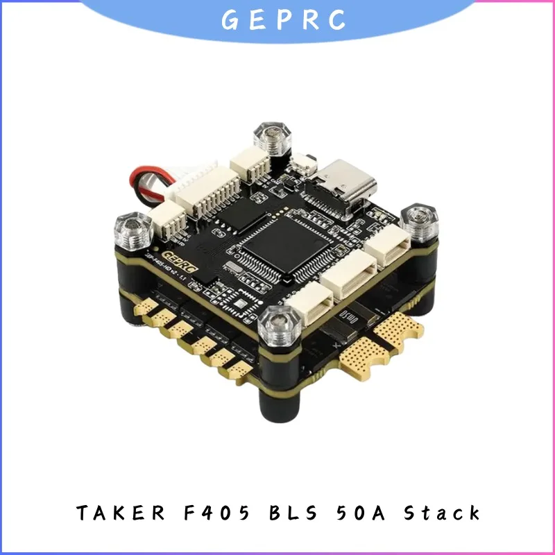 

GEPRC TAKER F405 BLS 50A Stack, 42688-P Gyro, черная коробка 16 МБ, Plug & Play для гоночного FPV-дрона, анализ полевых данных, 3-6S