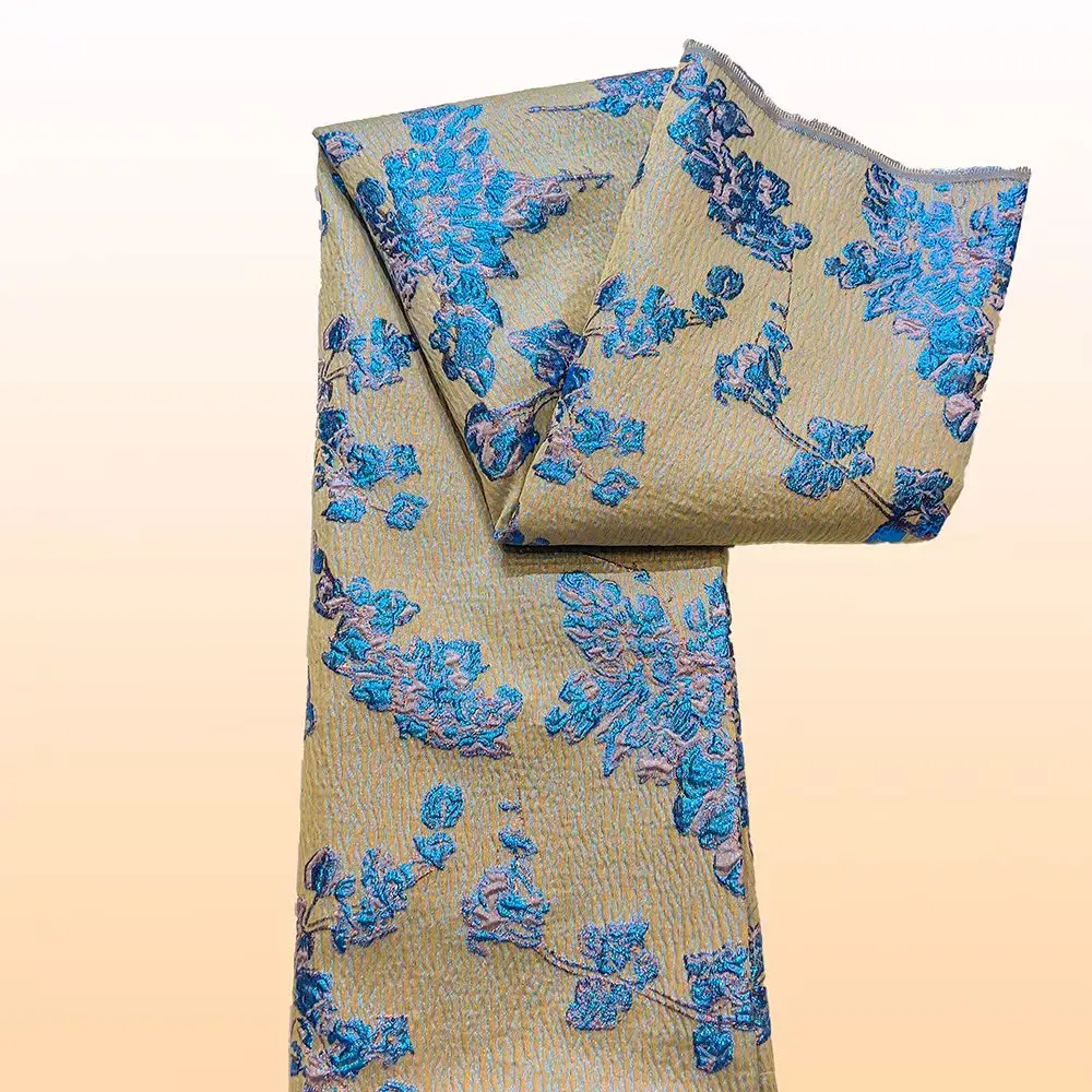 

High Quality Jacquard Lace Fabric 5 Yards French Brocade Fabric