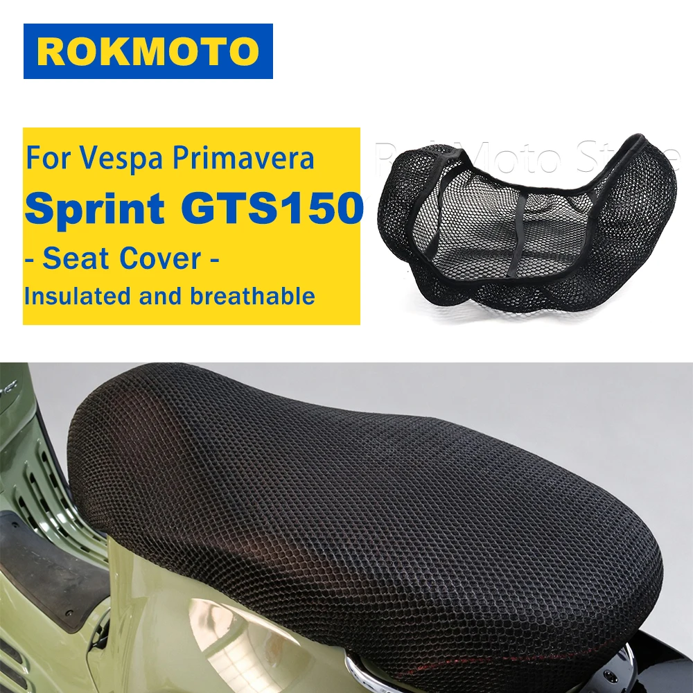 For Vespa Primavera Sprint GTS GTV LX 50 125 150 Motorcycle Protecting Cushion Seat Cover Breathable Comfortable