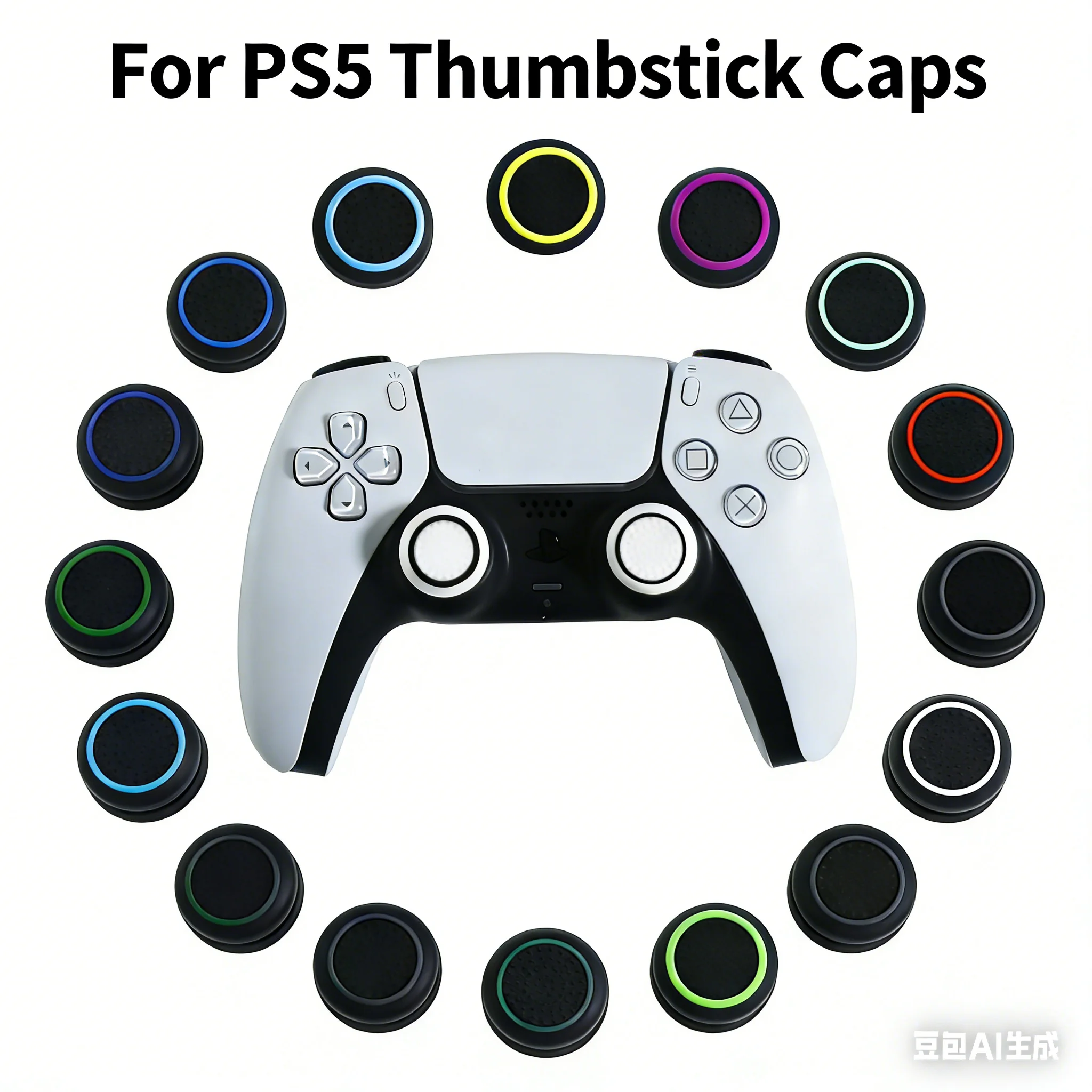 Fundas de silicona bicolor para los pulgares del control de Playstation 5 PS5 PS4 Slim/Pro Xbox Series x/s