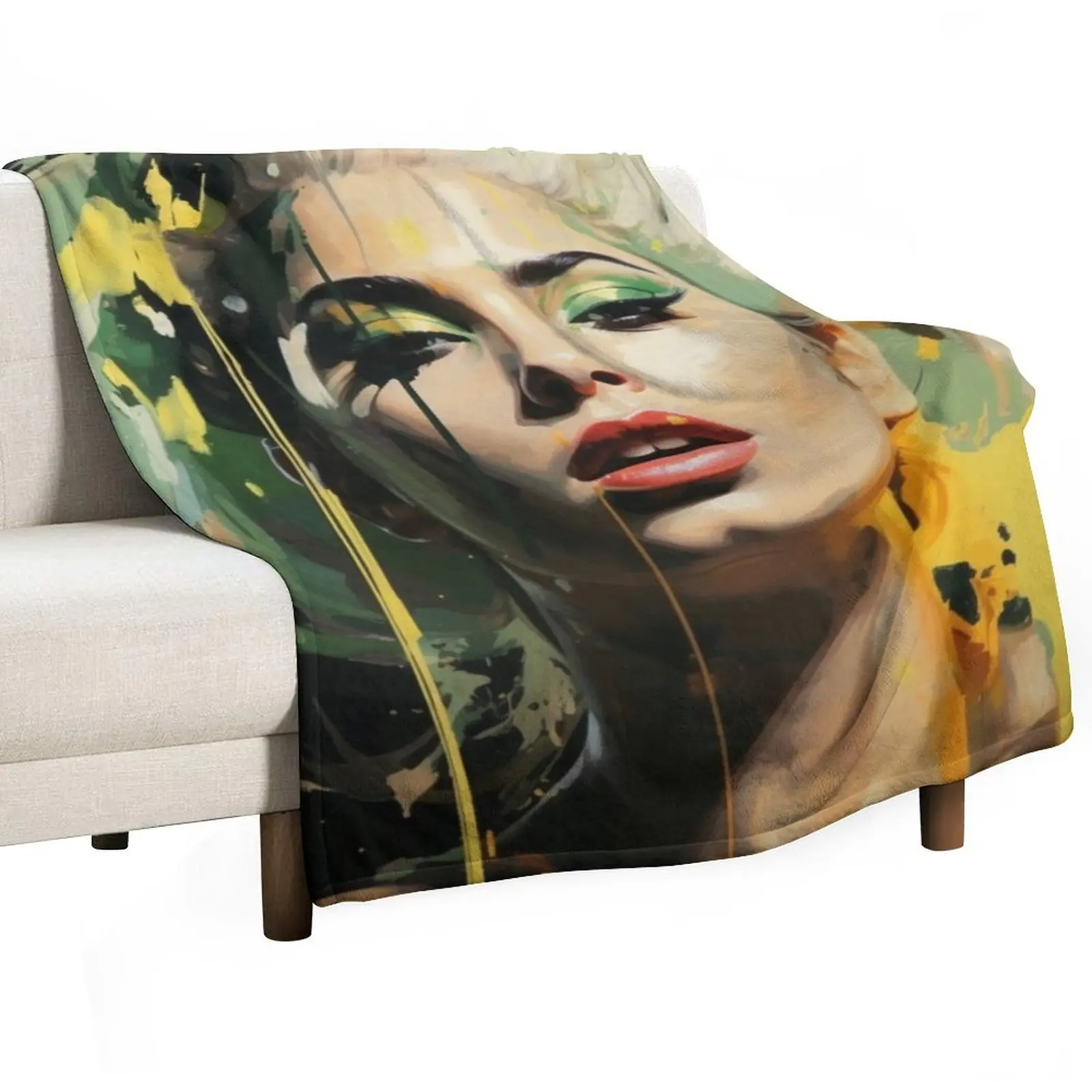 

Drawing Lady Gaga Throw Blanket christmas decoration Designers Decoratives Blankets For Sofas Blankets