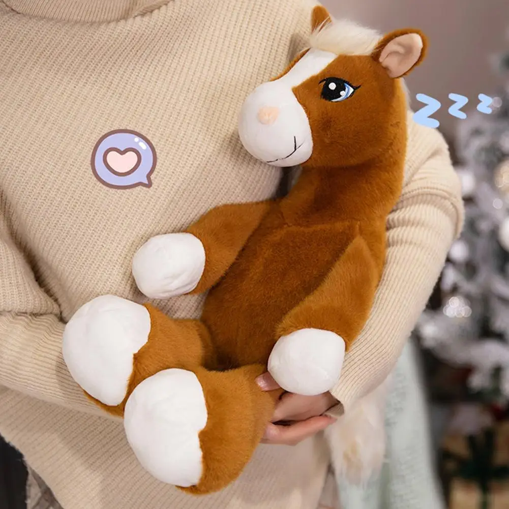 22cm Cute Big Eyes Horse Plush Dolls Soft Catton Stuffed Animal High Quality Plush Toys Classic Birthday Gift For Childrens