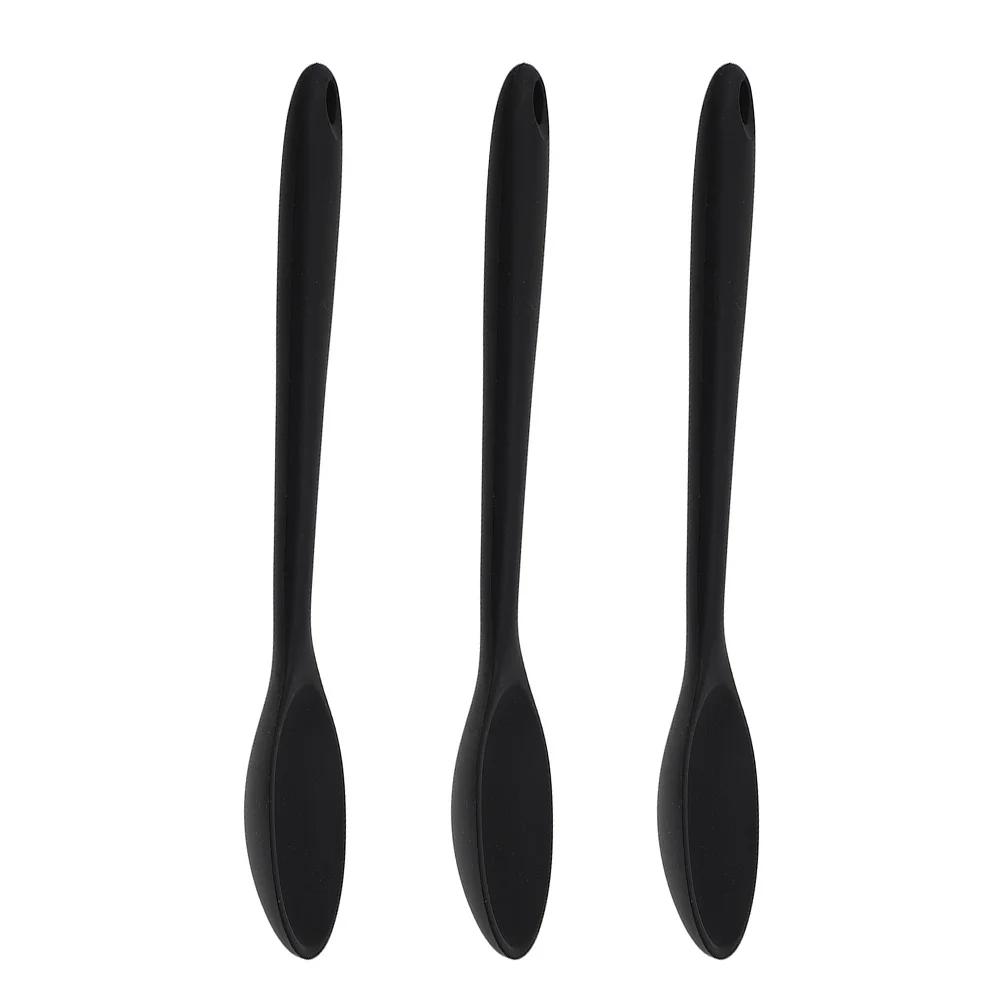 

3Pcs Silicone Mixing Spoons High Temperature Resistant Non-Stick Cooking Spoons for Kitchen Stirring Tools Stirring Spoon