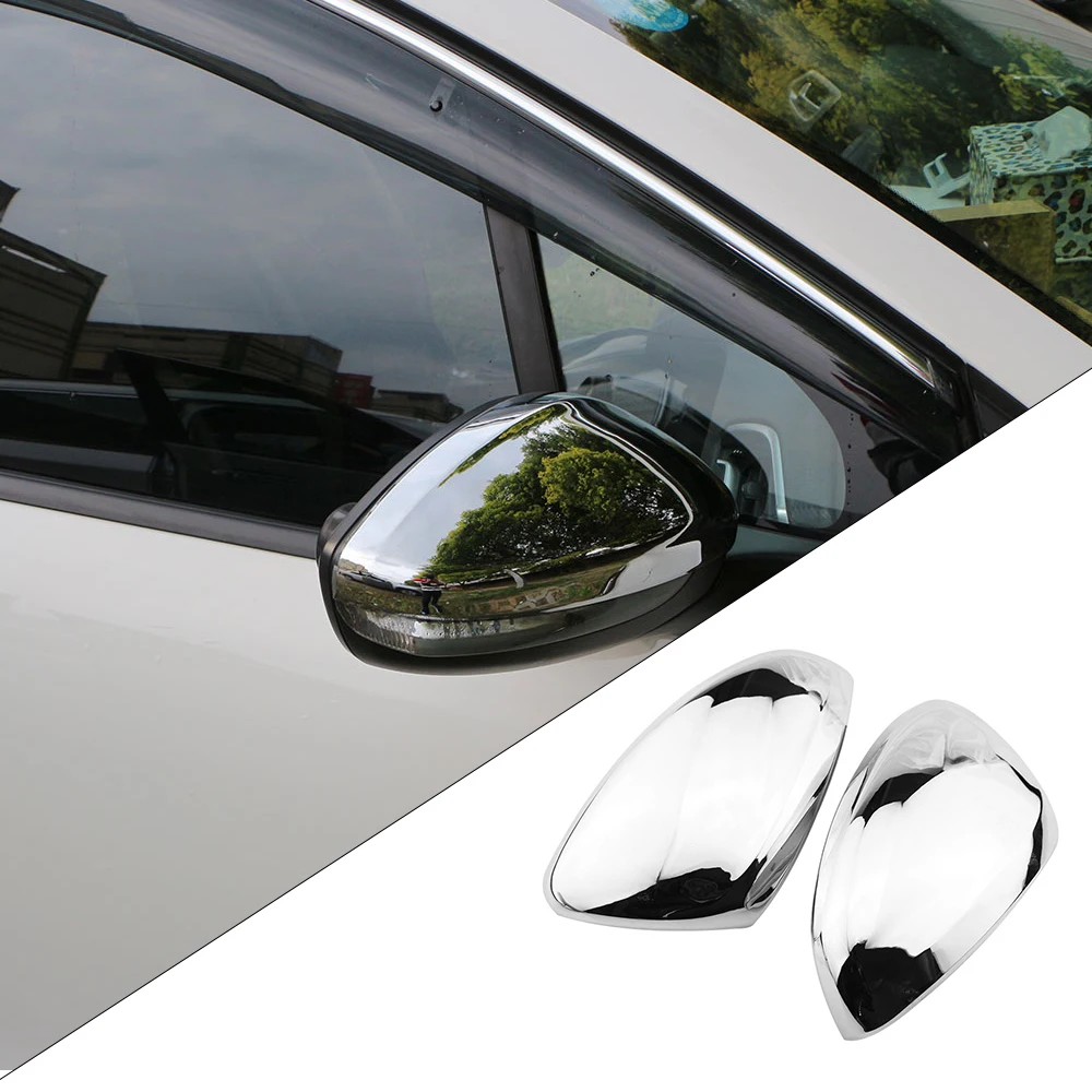 

2pcs for Peugeot 2008 2014-2018 Car Rearview Side Mirror Cover Wing Cap Sticker Exterior Case Trim Shell Housing Silver