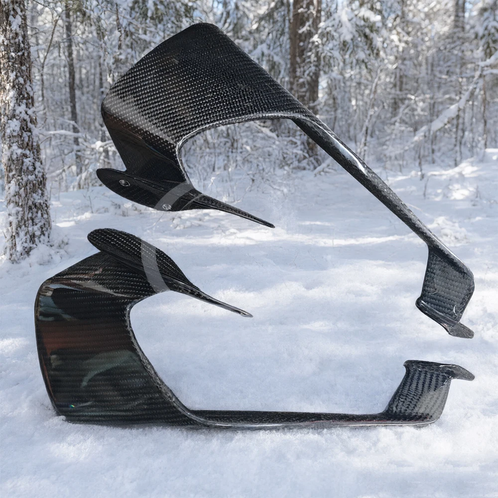 For Yamaha YZF R1M 2020-2025 100% Carbon fiber Motorcycle Aerodynamic Wing Kit Side Wing Fixed