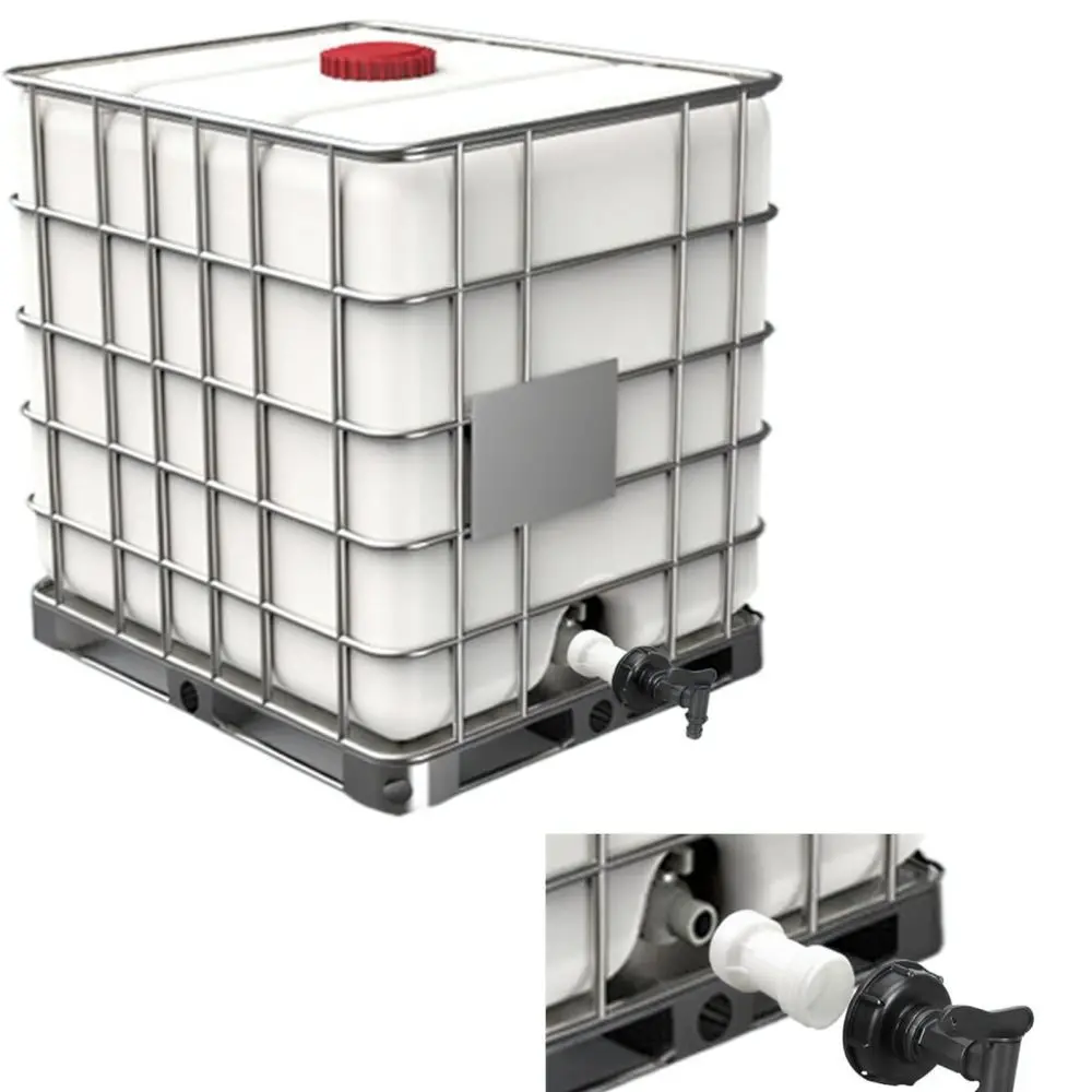 Plastic IBC Tank Extension Pipe S60x6 Thread Fitting Adapter For Tote Connector Fluid Handling Irrigation Supply