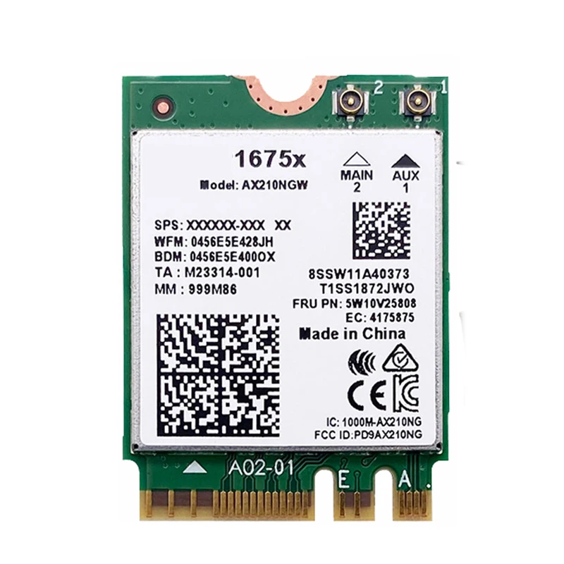 Killer 1675x ac banda dupla 2.4gbps wi-fi 6e sem fio ax210 wifi cartão ax210ngw 802.11ax bluetooth 5.2 portátil para windows 10