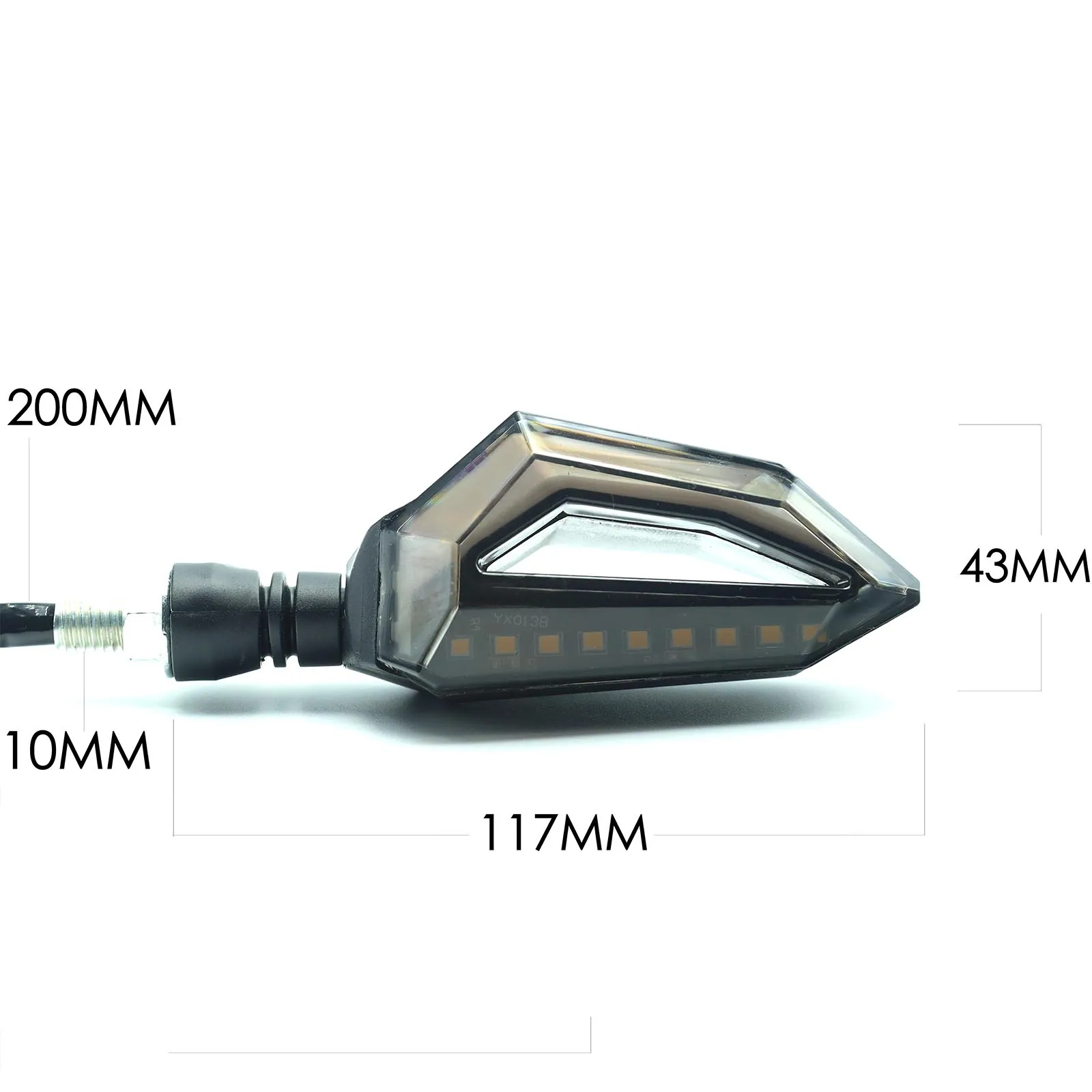 2 قطعة دراجة نارية مصباح إشارة الانعطاف LED ضوء DRL النهار تشغيل مؤشر ضوئي الوامض مصباح لكاواساكي BMW هايابوسا ياماها هوندا