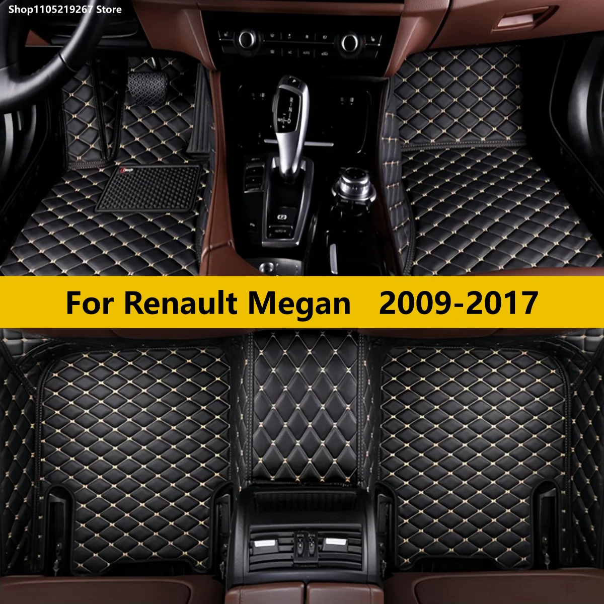 

Custom Car floor Mats Fit For Renault Mégane Megan III 2009~2017 Hatchback Interior Details Accessories Artificial Leather