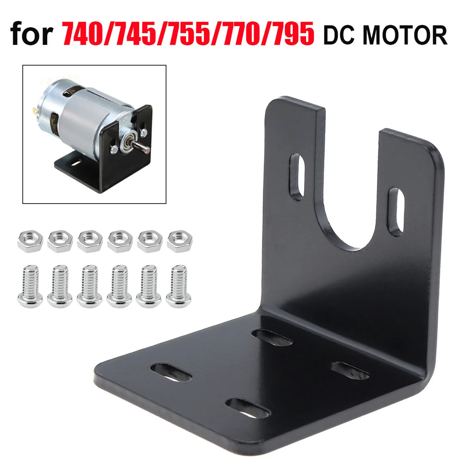 Universal DC Motor Mounting Bracket Support Holder for 750/755/775/795/895 DC Motors Nema 17 28/35/42 Stepper Motor with Screw