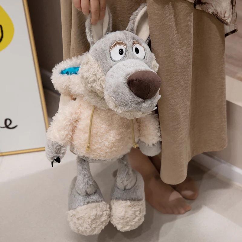 Weicher Wolf in Schafsleder Plüschtier Kreatives Gefülltes Märchenhaftes Tier Kawaii Geschenk für Halloween – Detail 10