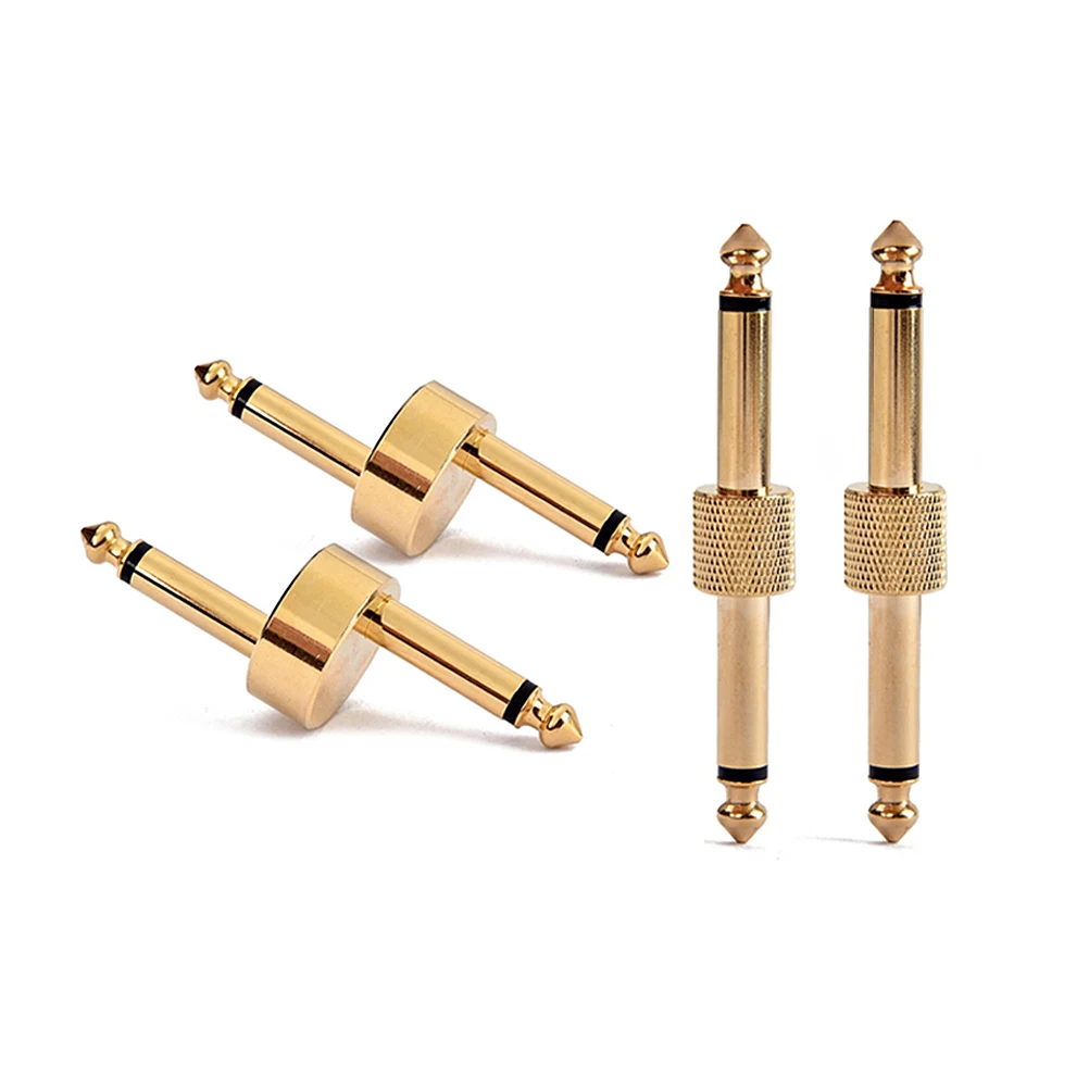 

4 Pcs Set Multi-Function Guitar Effect Pedal Adapter All Metal Couplers For Collectors