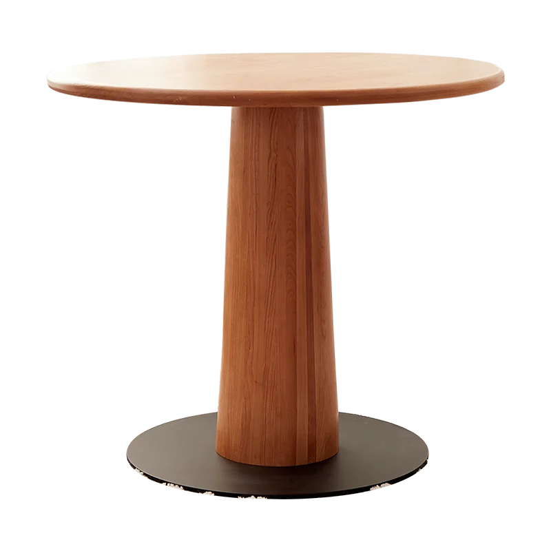 

Nordic solid wood round dining table cherry wood eat Japanese style furniture simple small round table