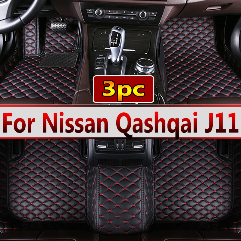 

LHD Car Floor Mats For Nissan Qashqai J11 2022 2021 2020 2019 2018 2017 2016 2015 2014 Carpets Styling Protect Accessories Rugs