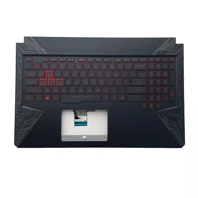 

New Palmrest Upper Case with Backlit US Keyboard For Asus TUF Gaming FX504 FX504G FX80 FX80G