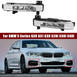 For BMW 5 Series G30 G31 G38 520i 530i 540i Car Front Bumper Fog Light LED DRL Fog Daytime Running Lamp 63177349131 63177349132