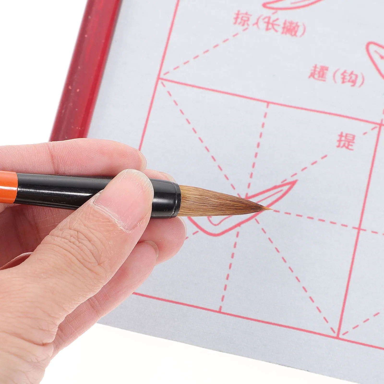 

1Set Chinese Water Writing Cloth Calligraphy Practice Set Start Learning Brush Pen Reusable Calligraphy Copybook for Beginners