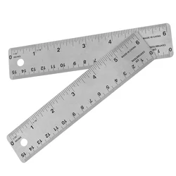 Straight Ruler Measuring Cork Stainless Steel Edges Rulers Carpenter Woodworking