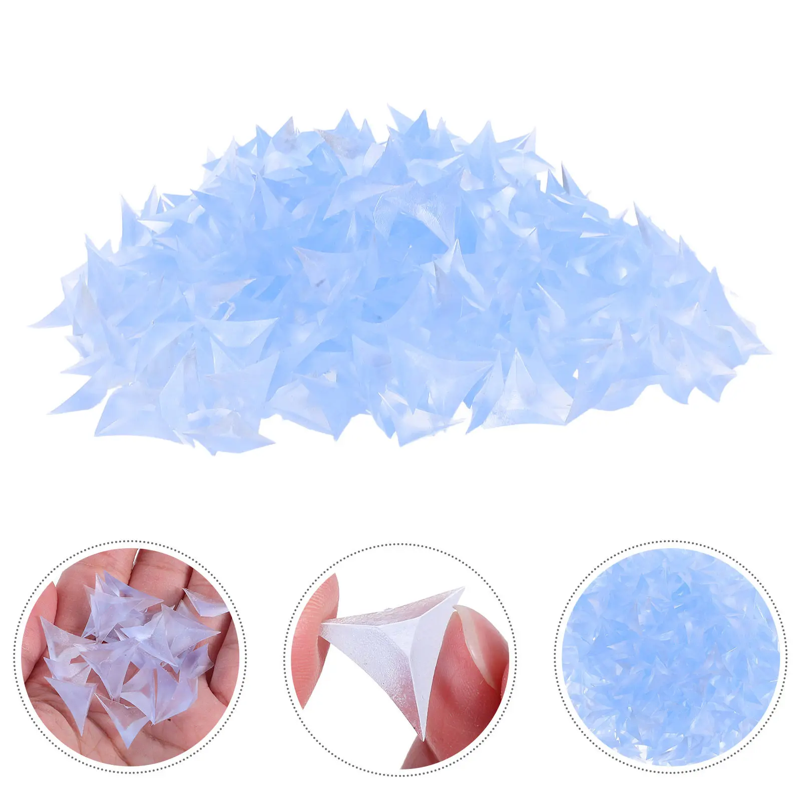 

1000pcs Crystal Corner Transparent Triangle Dustproof Protector For Cabinet Drawer Edges Clear Furniture Corner Guards Home