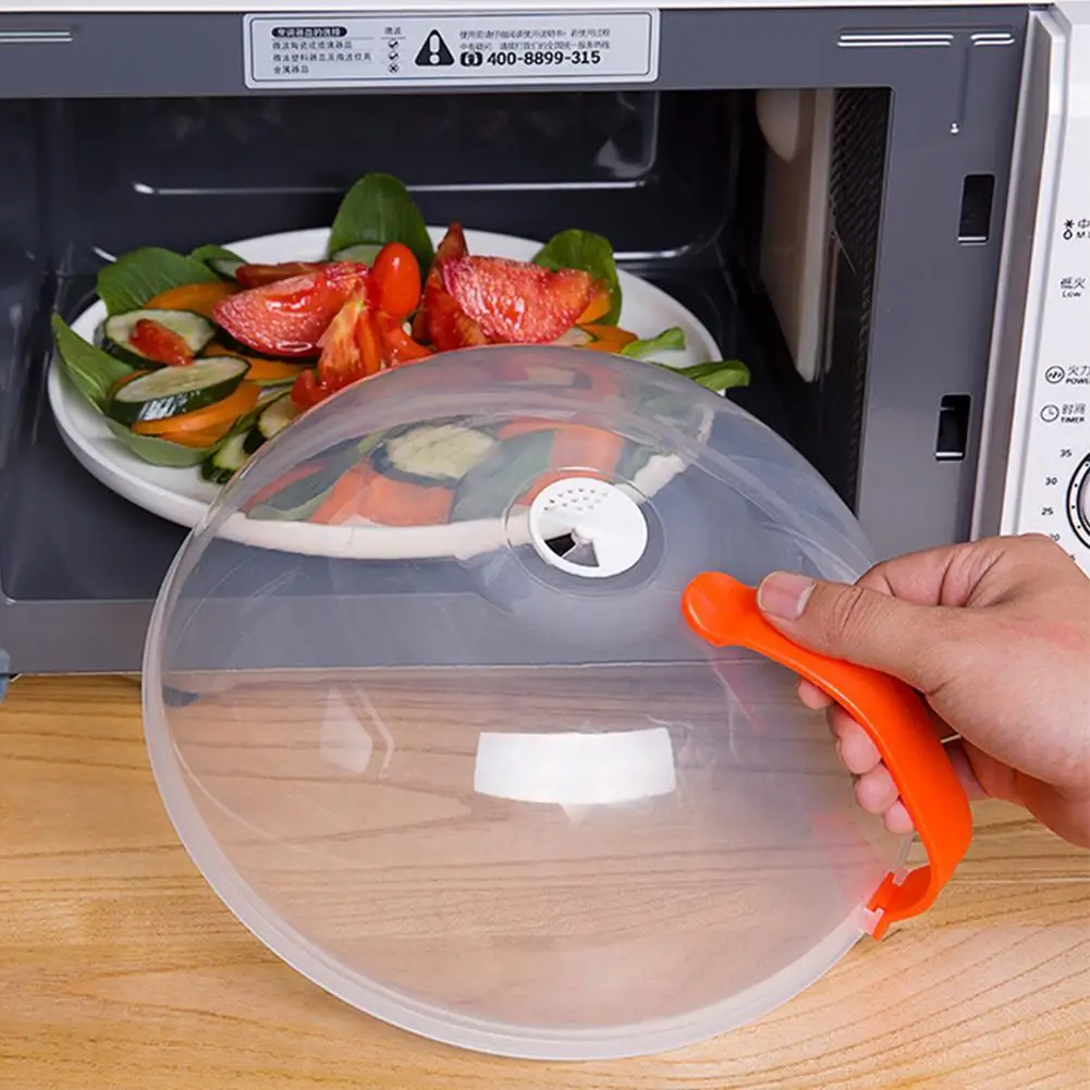 NEW Microwave Oil-proof Cover High Temperature Resistant Heating Cover Food Warming Cover with Steam Vent Fresh-keeping Cover image 3
