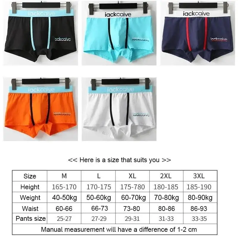 3Pcs Männliche Höschen Baumwolle männer Unterwäsche Boxer Atmungsaktiv Mann Boxer Gedruckt Unterhose Bequeme Shorts Männer Unterwäsche M-3XL – Detail 19