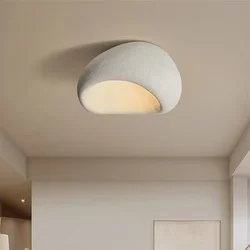 Nordic Minimalist Wabi Sabi Affordable Luxury Bedroom Ceiling Lights Lustre Home Decor E27 LED Fixtures