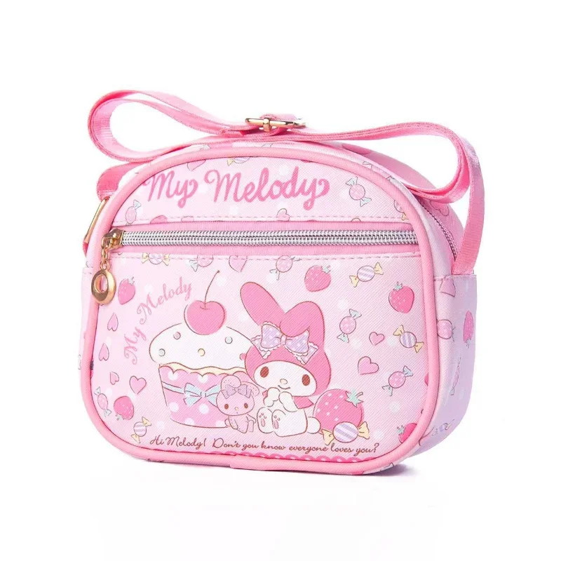 Sanrio Loomi sacola dos desenhos animados, bonito, impermeável, leve, infantil melodia, crossbody, bolsa de ombro, novo