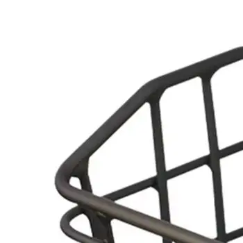 Aluminum Front Bicycle Basket with Triple Screw Lock System 20.5cm Depth 34.5cm Height Wide Opening for Daily Commuting Errands