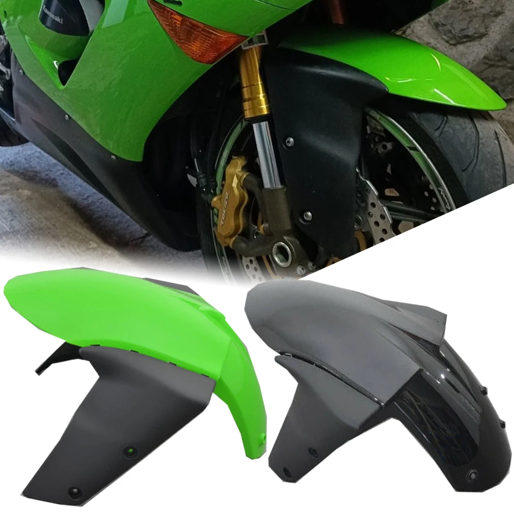 ZX6R Front Mudguard for Kawasaki Ninja ZX-6R ZX 6R 636 2005 2006 ZX6-R 600 2007 2008 ZX6RR Fender Side Cover Fairing Cowl Guard