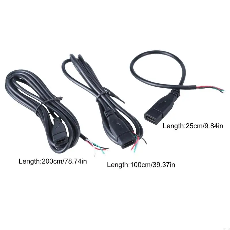 QX2B loại C Đầu nối nữ với 4Pin Dây điện có thể hàn hỗ trợ Sạc