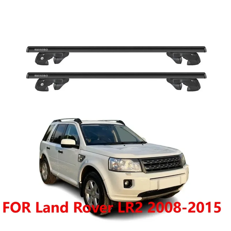 

Багажник на крышу с поперечной планкой для Land Rover LR2 2008-2015, черный алюминий, 2 шт.
