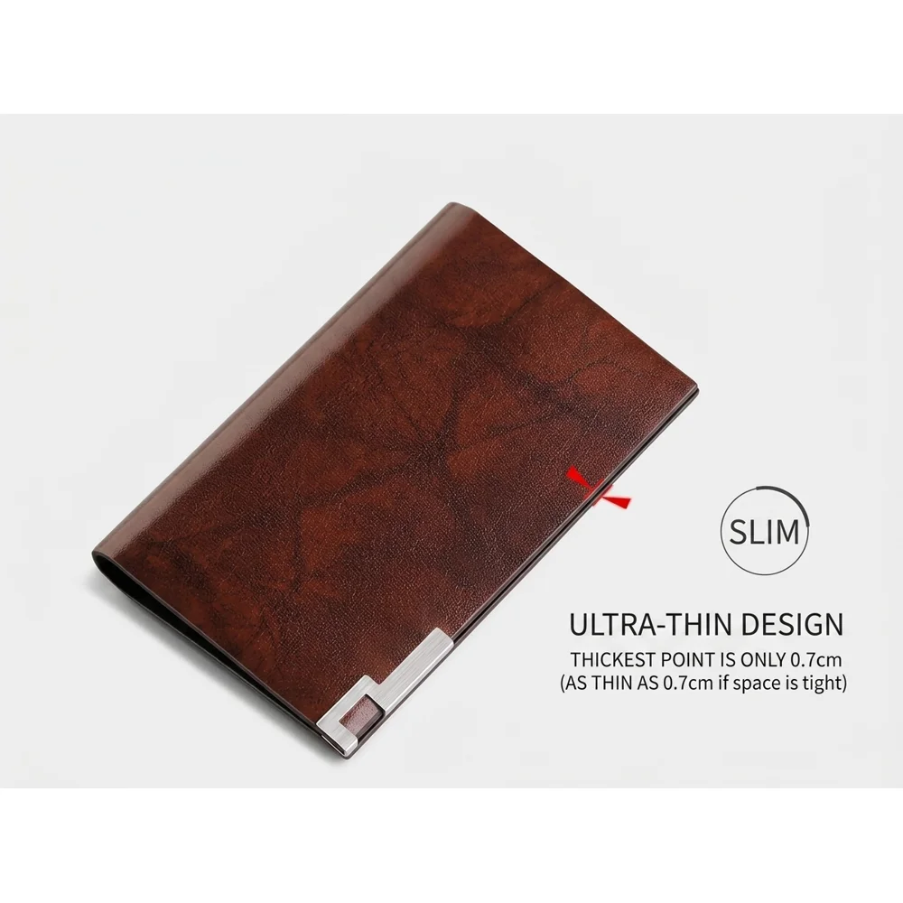 New Men Slim Cardholder Business Metal Multi Card Slot ID Credit Card Driver License Organizer Ultra Thin Portable Premium