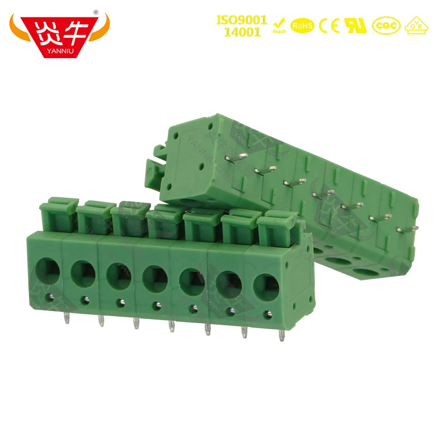 

50Pcs KF236 5.0 2P ~ 12P PCB SPRING TERMINAL BLOCKS 5.0mm 2PIN ~ 12PIN PHOENIX CONTACTPTS 1,5/ 2-5,0-H EDGSON KEFA YANNIU