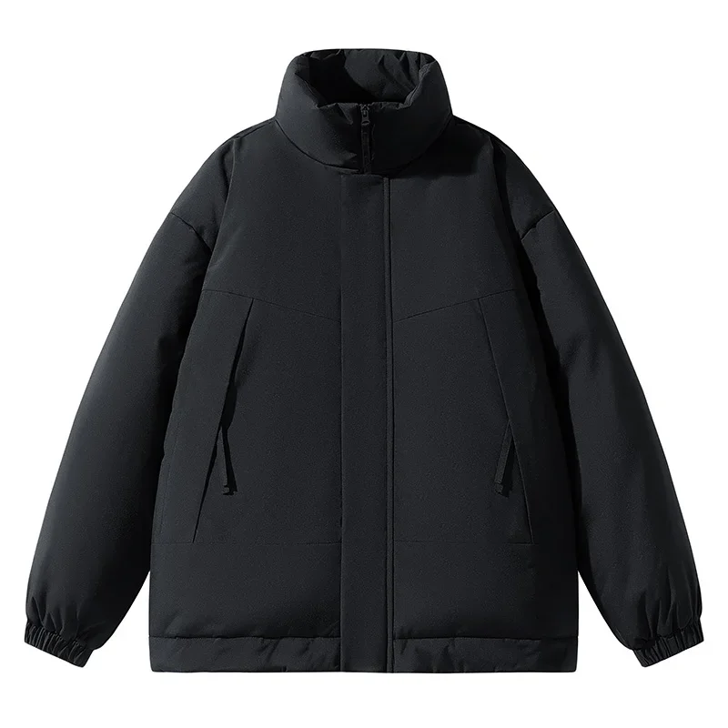 

Men Down Jacket Autumn Winter New Solid Color Thickened Warm Outdoor Travel Stand Collar Coat Couples Waterproof padded Clothes