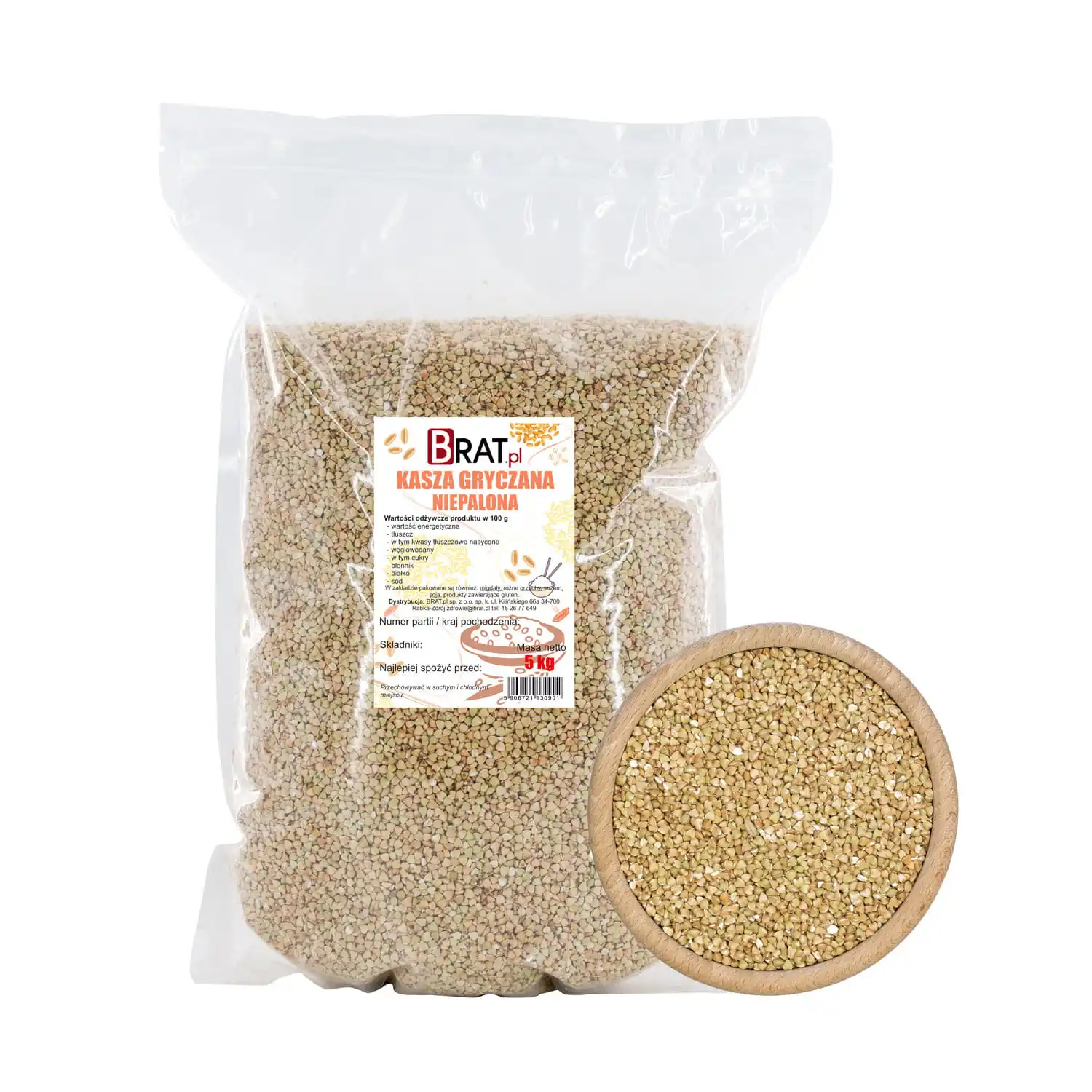 Kasza gryczana niepalona 5kg
