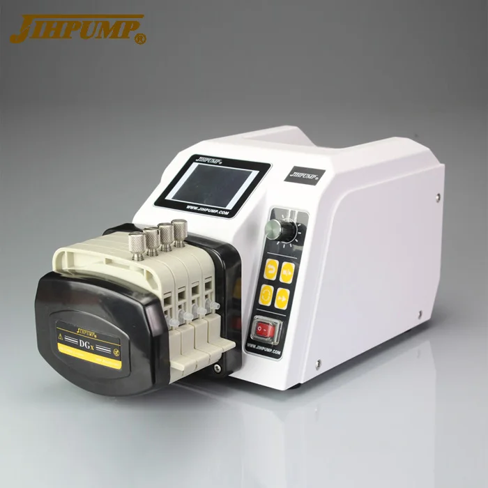 JIHPUMP  rs485 Industrial Peristaltic Pump Dual Multi 2 4 8 Channel Head for Water Liquid Dispensing Dosing