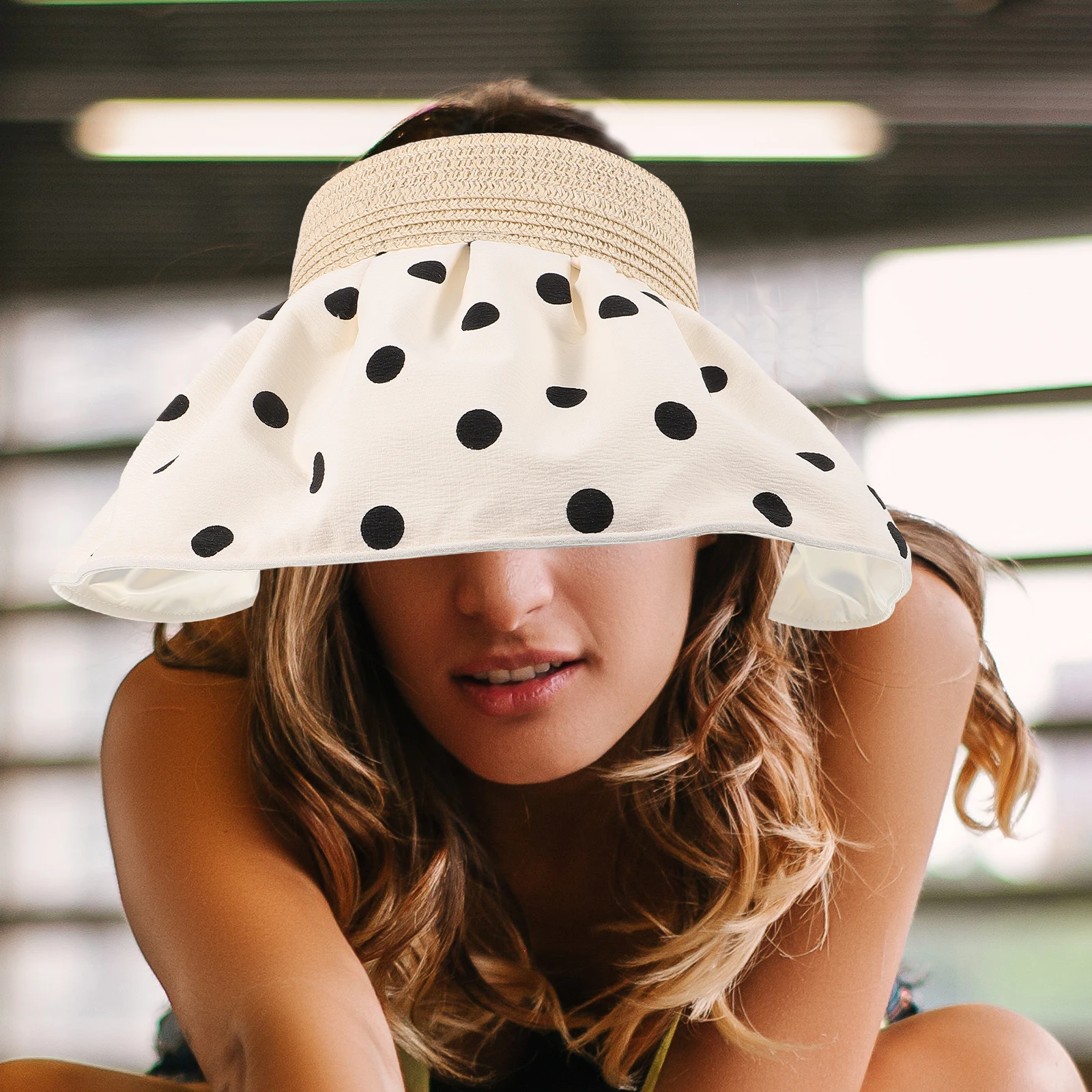 

Sun Visor Hat Women Large Wide Brim Foldable Summer Hat Beach Outdoor Travel Sun Protection Cap Beach Hats for Women