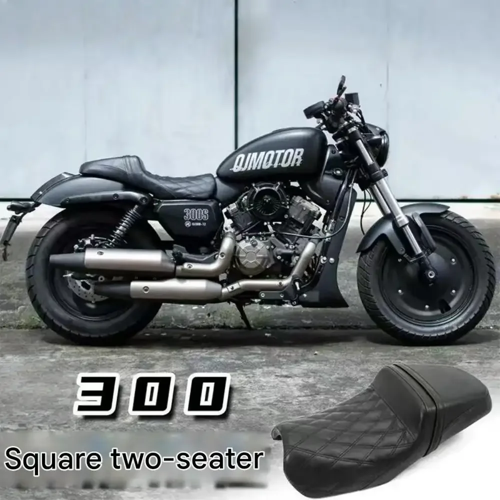 【Supreme quality】QJMOTOR SRV300S SRV300 Modified Seat Cushion with Hump Height and Comfort, Diamond Pattern, Square Seat Pack