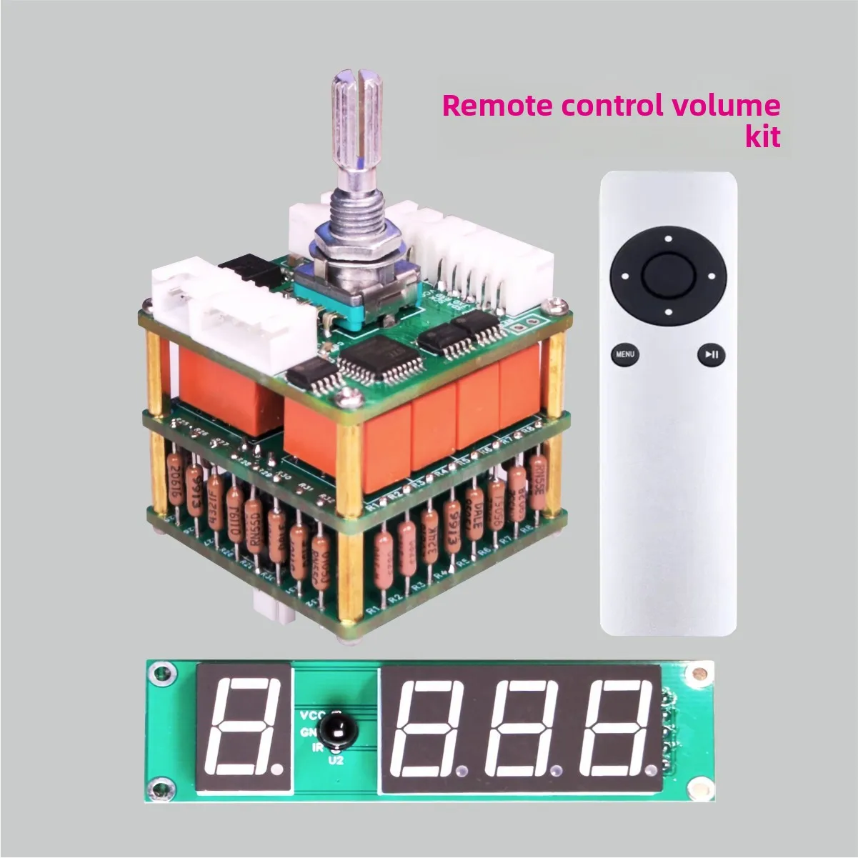 R2R Relay Matrix Volume Controller Hi-Fi Dual Potentiometer Preamp Board 50K 20K 10K