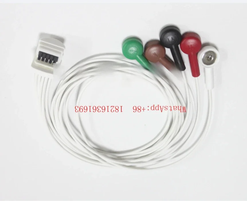 2026GOOD Used For The H3 H12 Dynamic Electrocardiogram Lead Wire Of The Five Lead Button Monitor
