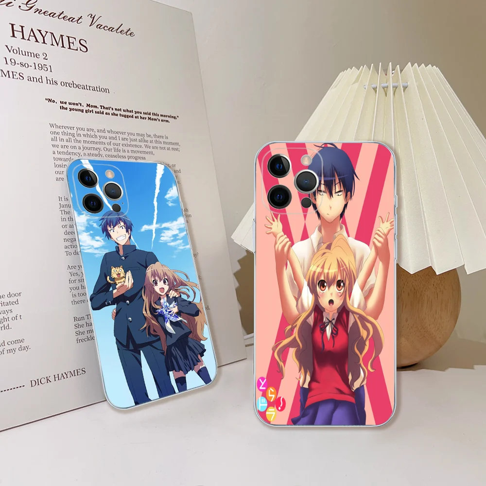 Toradora! Anime Phone Case For iPhone 15 14 13 12 Mini 11 Pro XS Max X XR SE 6 7 8 Plus Soft Silicone Cover