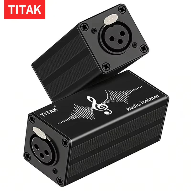 

1Pcs XLR Audio Hum Eliminator Noise Suppressor Ground Loop Isolator for PA System Live Broadcast Studio Home Theater