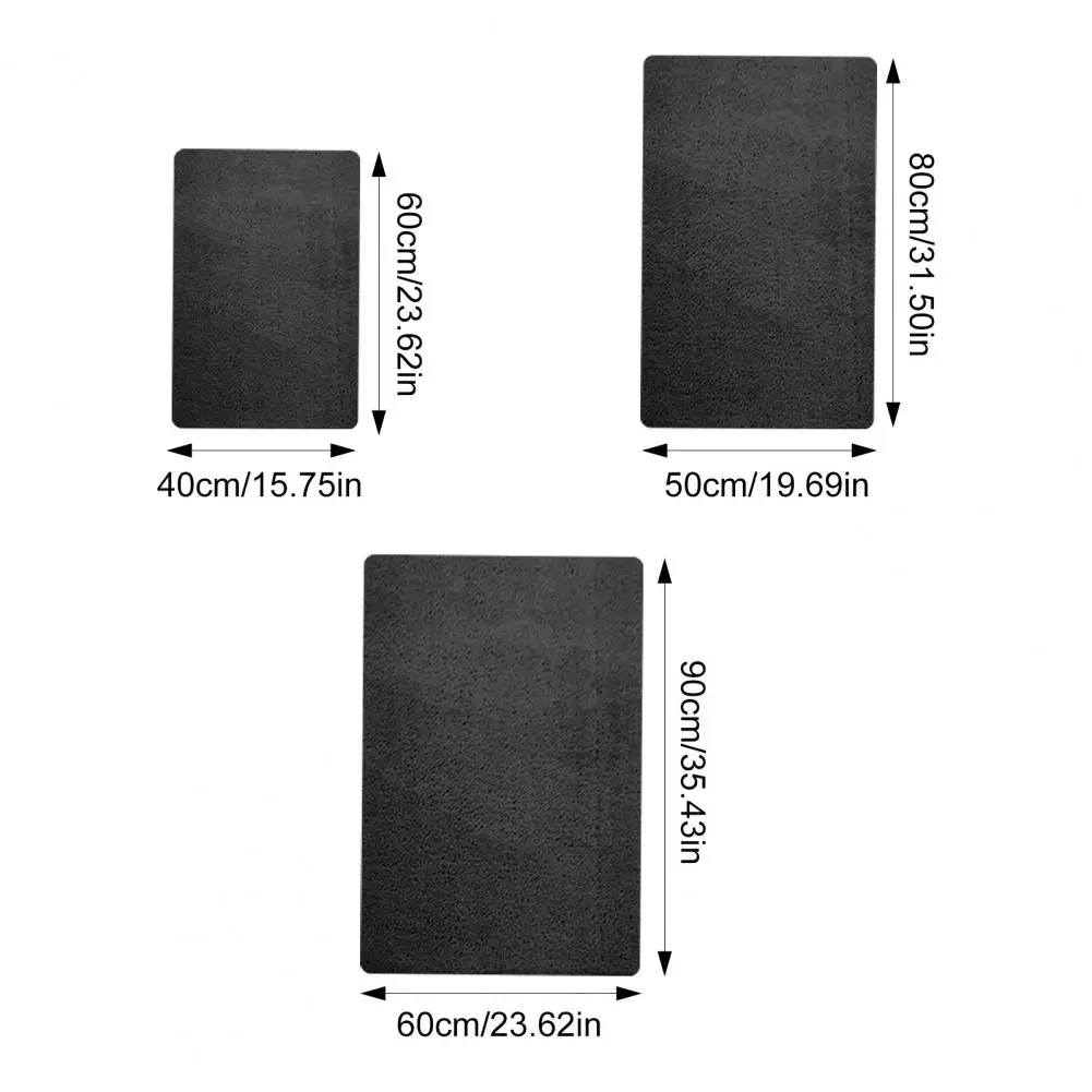 Bathroom Rug Super Absorbent Soft Velvet Microfiber Bath Mat Luxurious Bathroom Rug Set Soft Microfiber for Shower for Ultimate